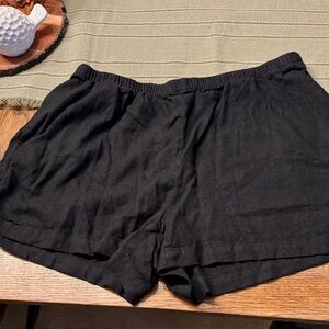 a new day Black Women's Athletic Lounge Shorts - Pull-On Elastic Waist